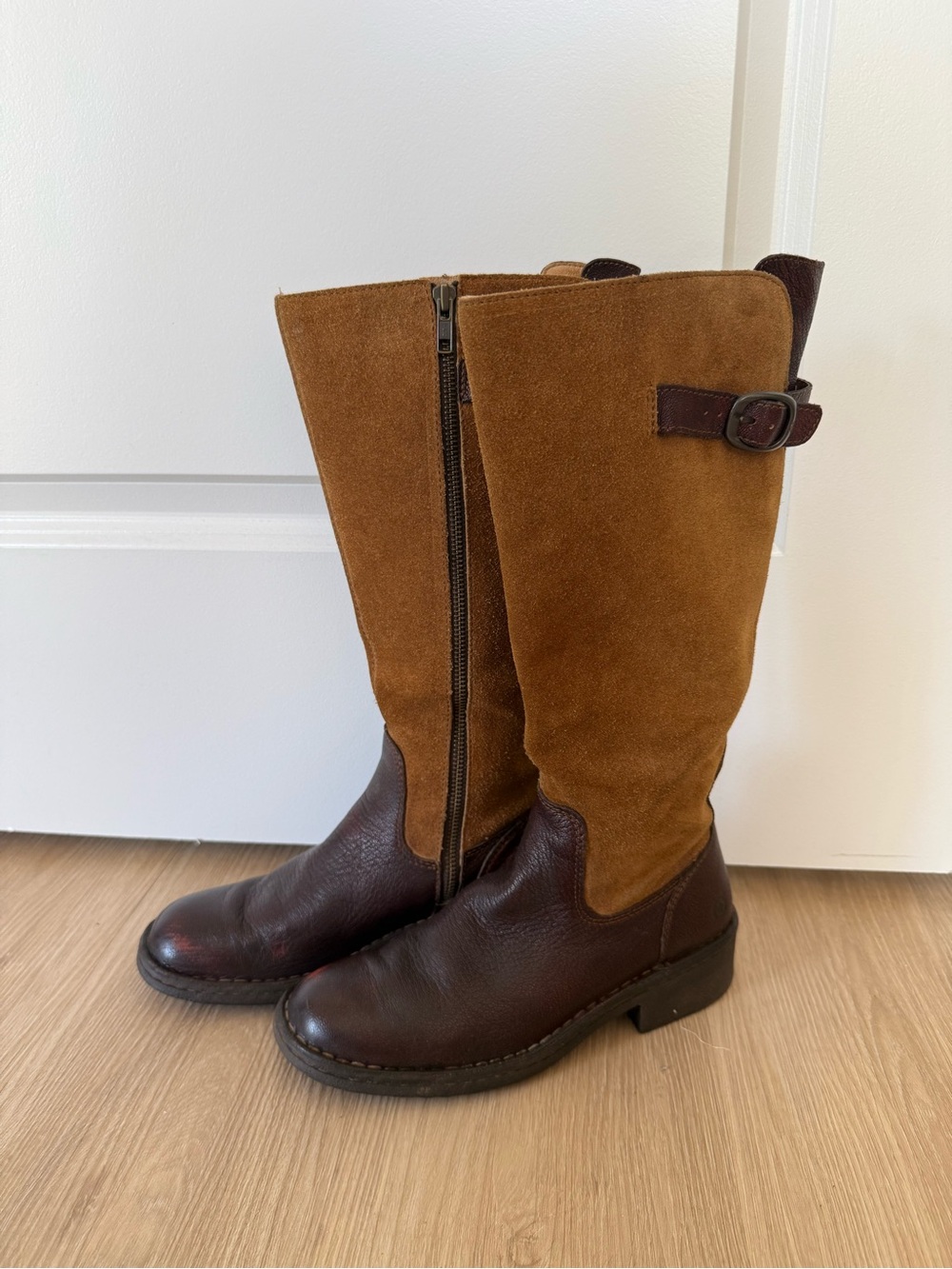Born Leather Patch Detail in Tan  Boot